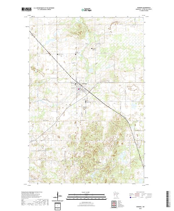 Henning topographic map thumbnail