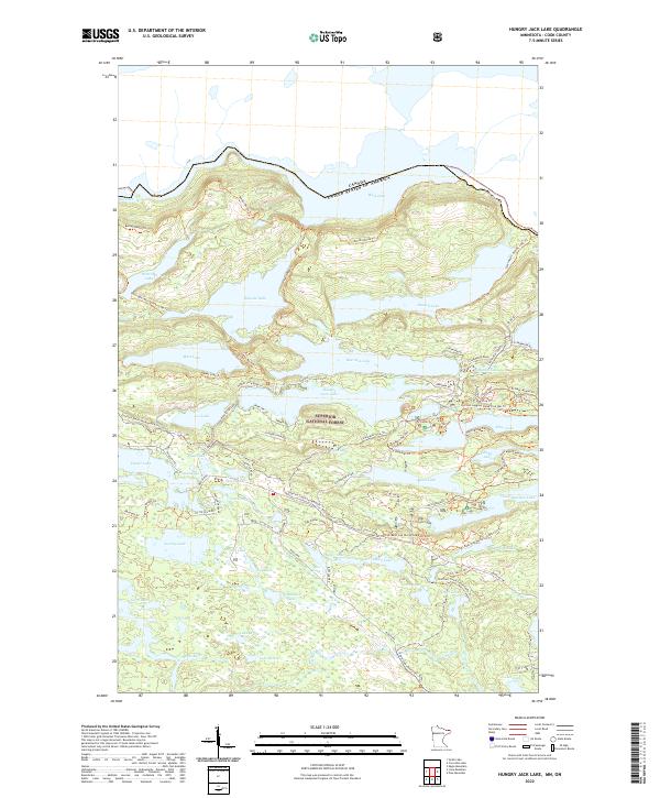Hungry Jack Lake topographic map thumbnail