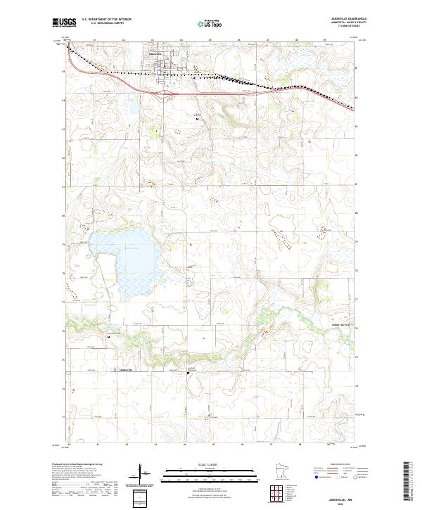 Janesville topographic map thumbnail