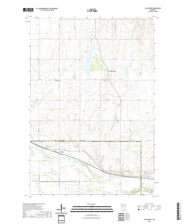Lake Henry topographic map thumbnail
