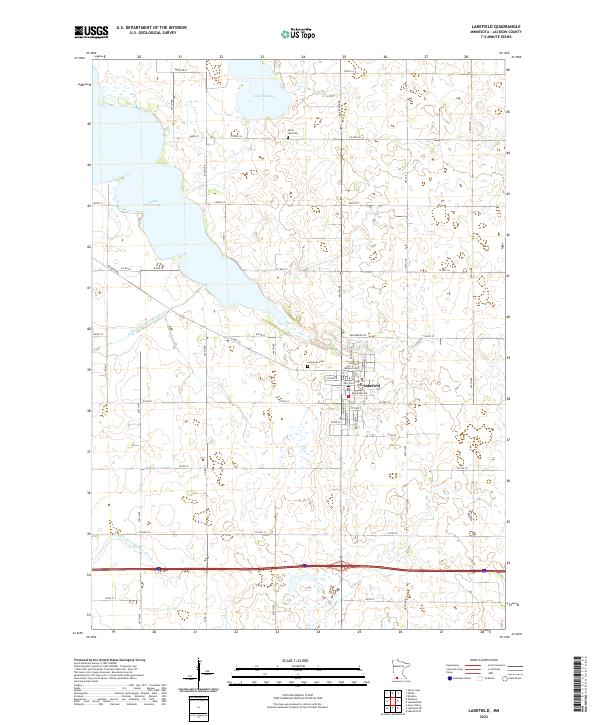 Lakefield topographic map thumbnail
