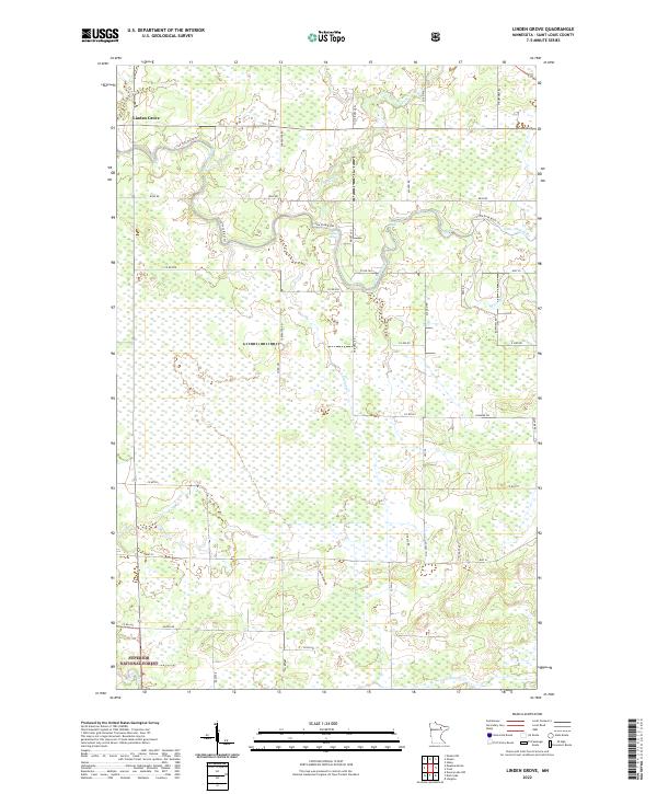 Linden Grove topographic map thumbnail