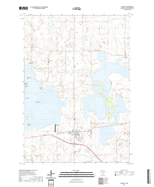 Nicollet 2022 topographic map thumbnail