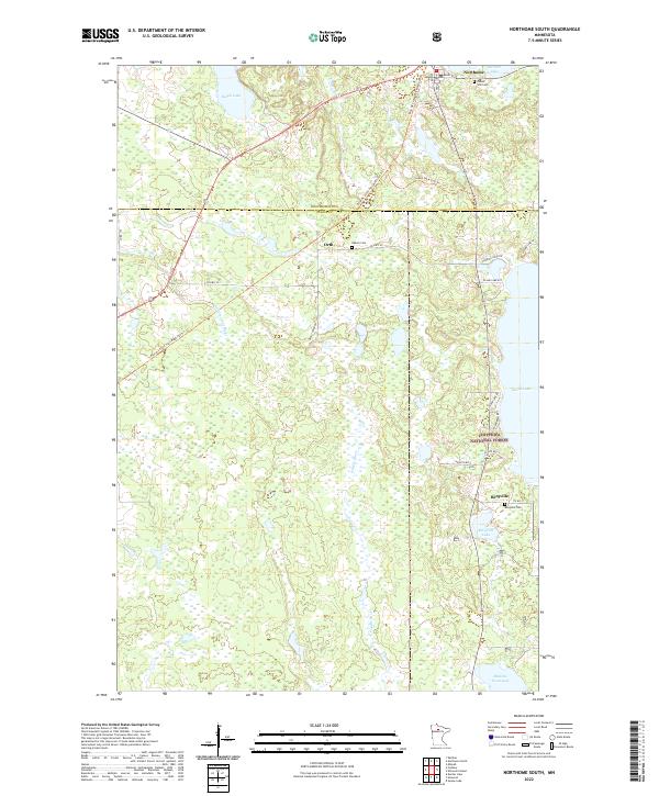 Northome South topographic map thumbnail