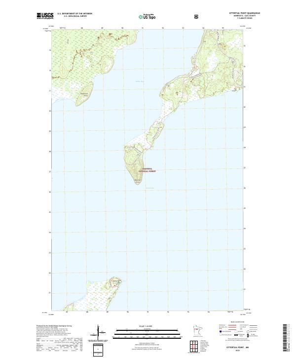 Ottertail Point 2022 topographic map thumbnail