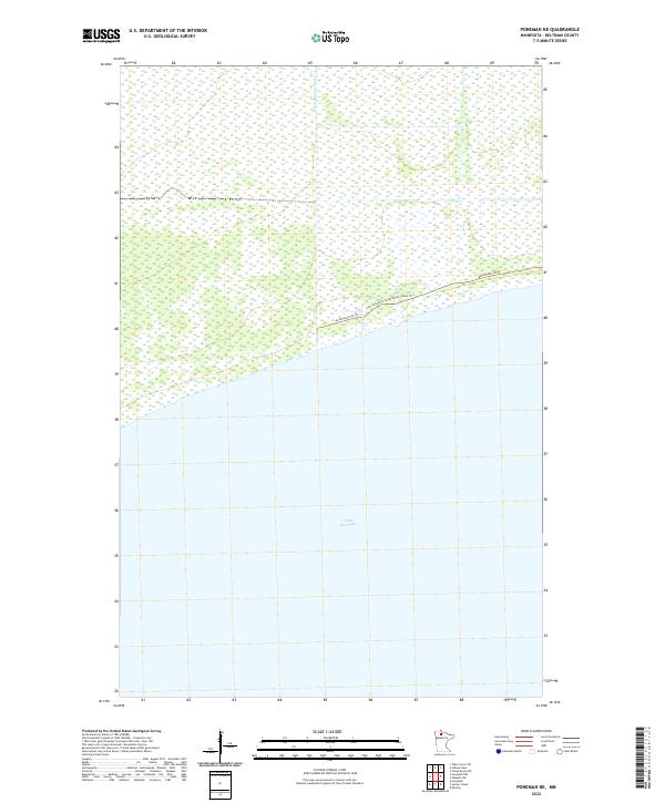 Ponemah NE topographic map thumbnail