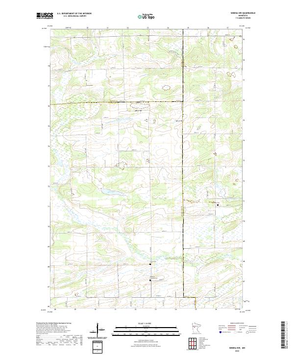 Sebeka NW 2022 topographic map thumbnail