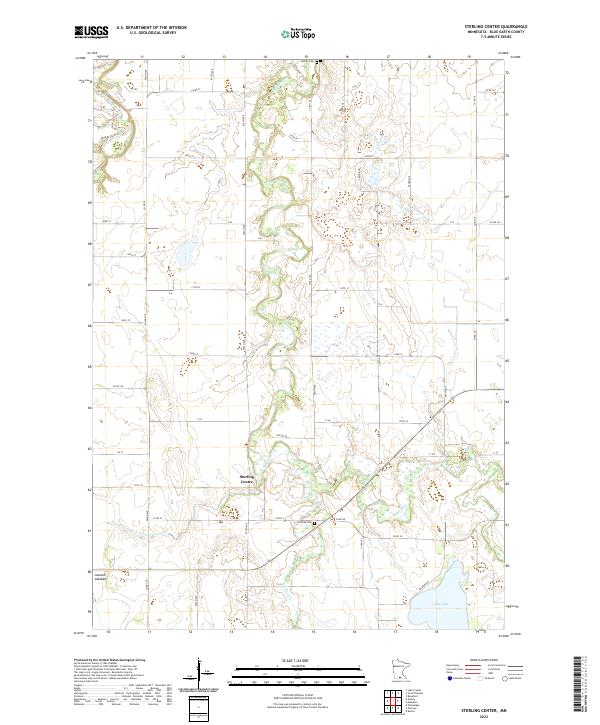 Sterling Center 2022 topographic map thumbnail