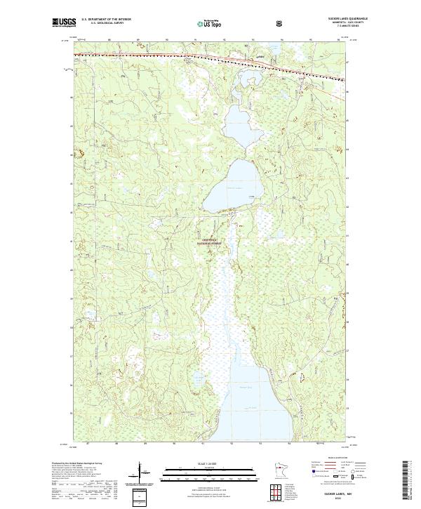 Sucker Lakes 2022 topographic map thumbnail