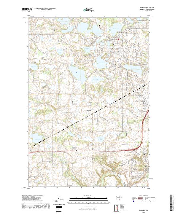 Victoria topographic map thumbnail
