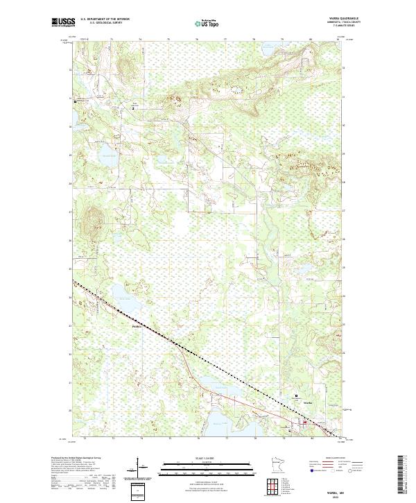 Warba 2022 topographic map thumbnail