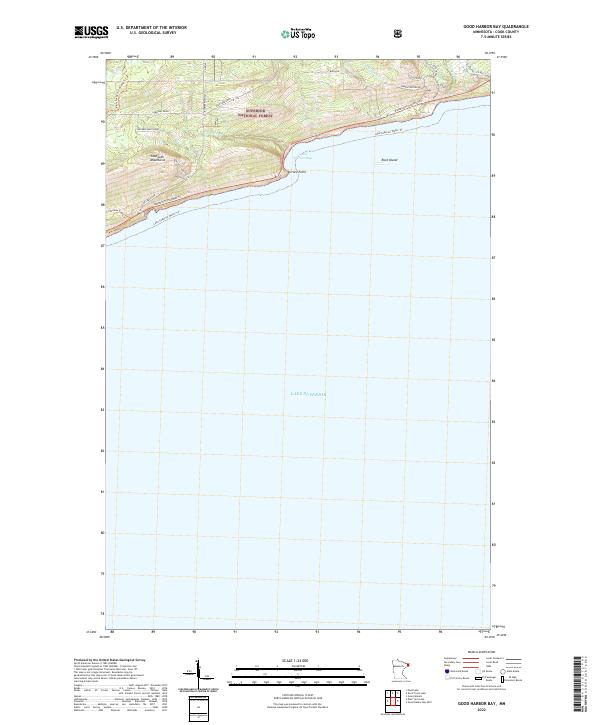 Good Harbor Bay topographic map thumbnail