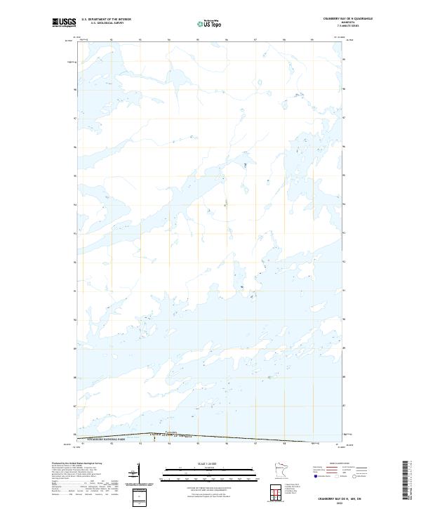 Cranberry Bay OE N topographic map thumbnail