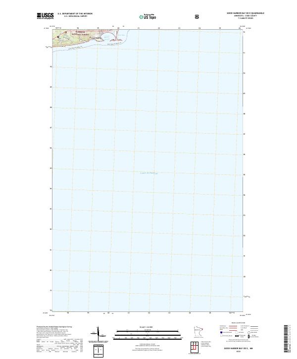 Good Harbor Bay OE E topographic map thumbnail