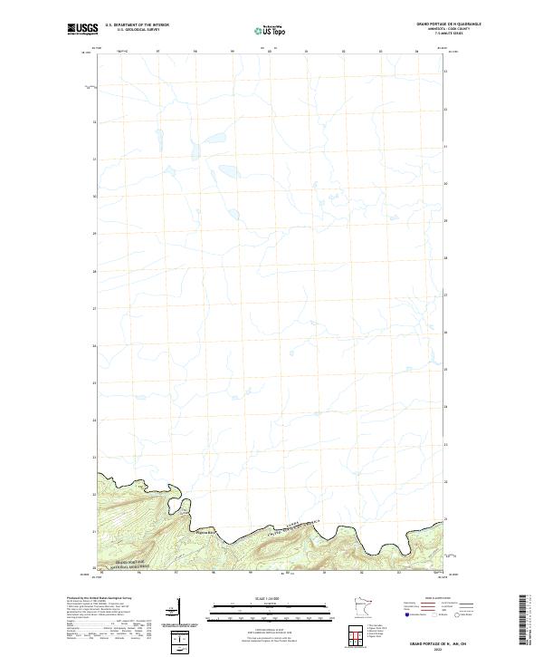 Grand Portage OE N topographic map thumbnail