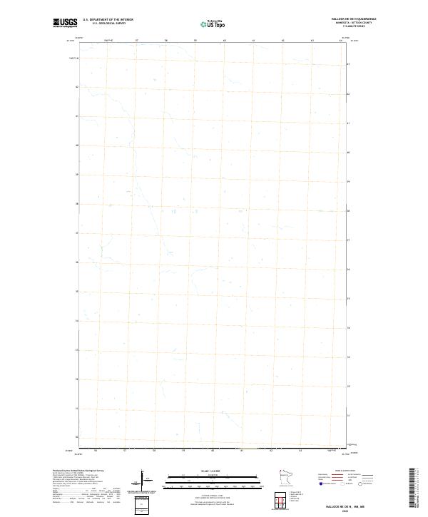 Hallock NE OE N topographic map thumbnail