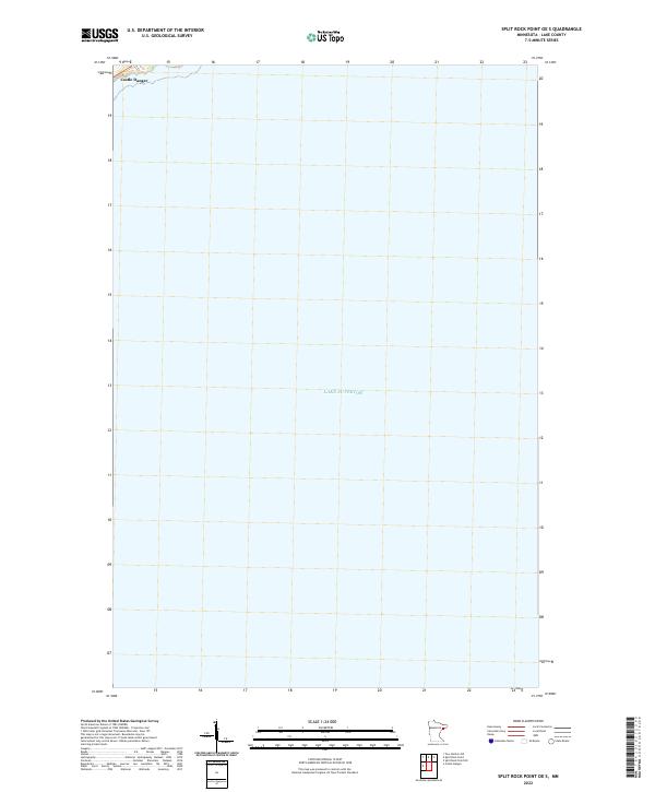 Split Rock Point OE S 2022 topographic map thumbnail