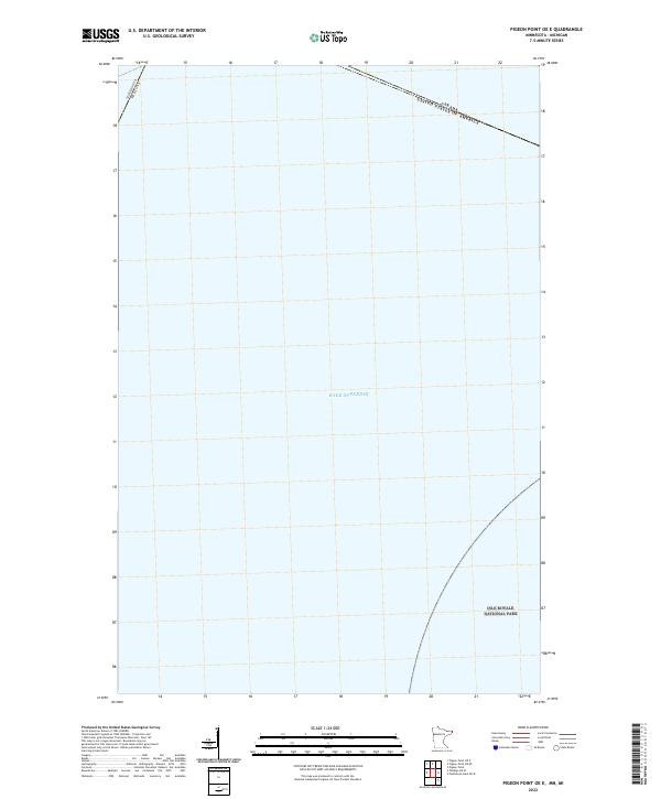 Pigeon Point OE E 2022 topographic map thumbnail