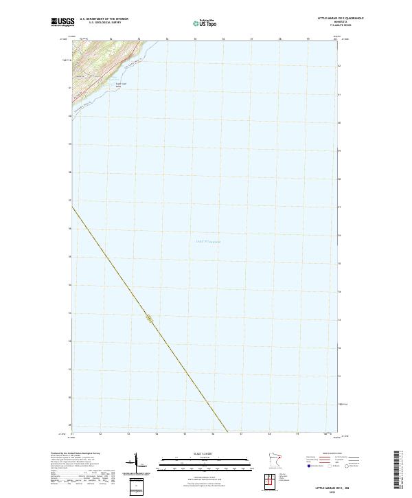 Little Marais OE E topographic map thumbnail