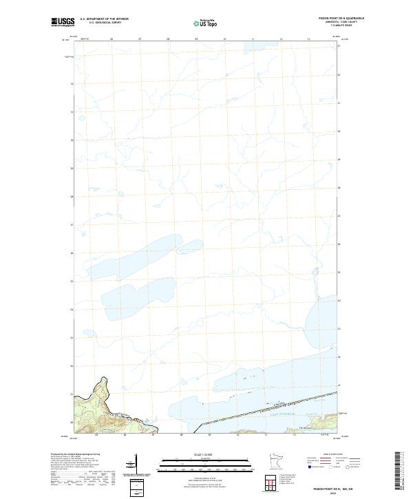 Pigeon Point OE N topographic map thumbnail