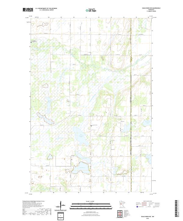 Eagle Bend NW topographic map thumbnail