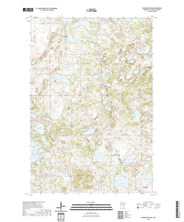 Inspiration Peak topographic map thumbnail