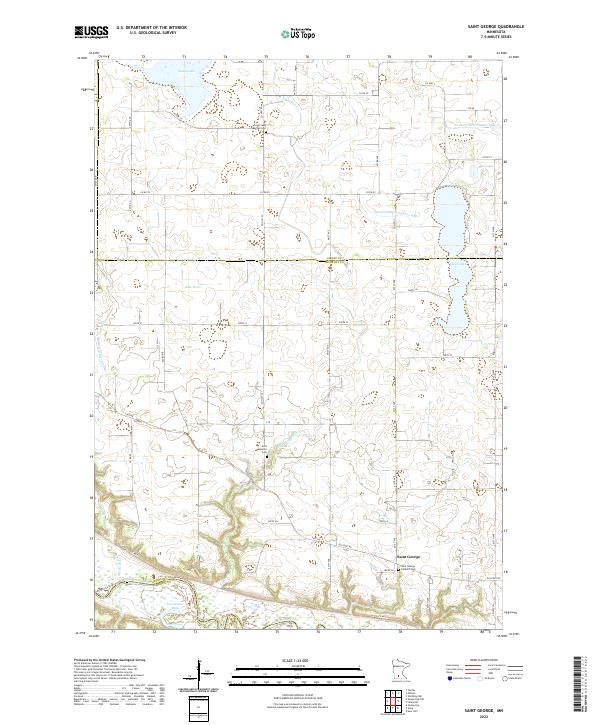 Saint George 2022 topographic map thumbnail