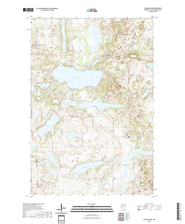 Stalker Lake 2022 topographic map thumbnail