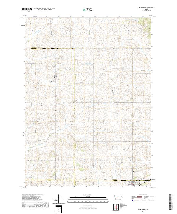Adair North topographic map thumbnail