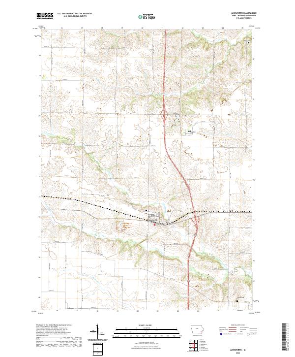 Ainsworth topographic map thumbnail