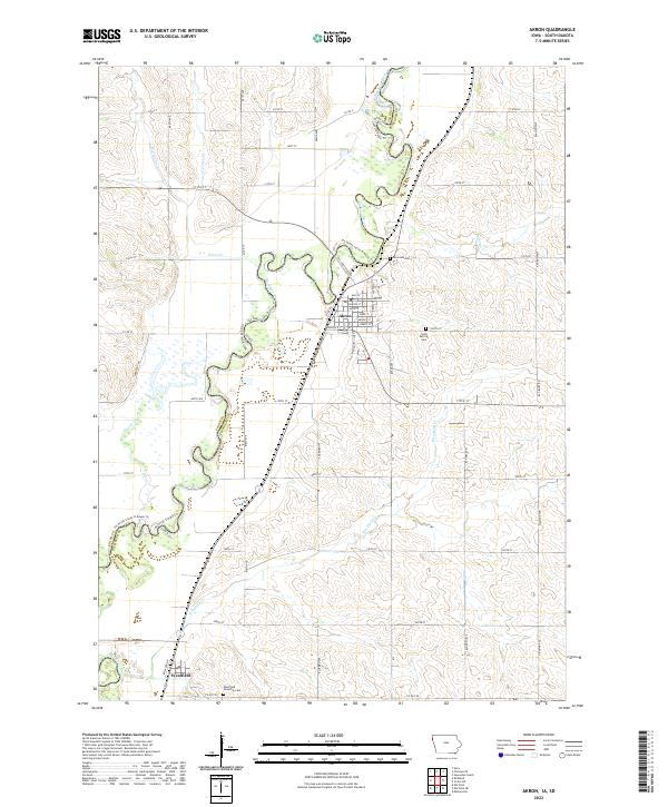Akron topographic map thumbnail