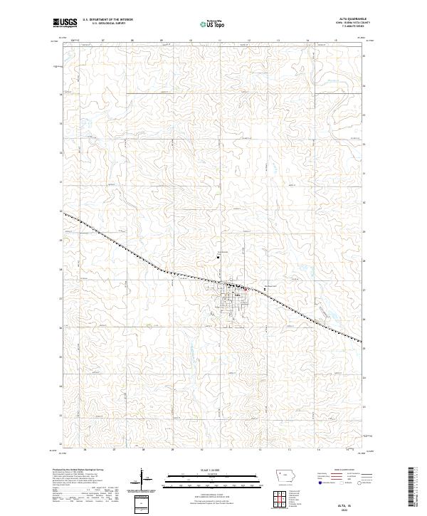 Alta topographic map thumbnail