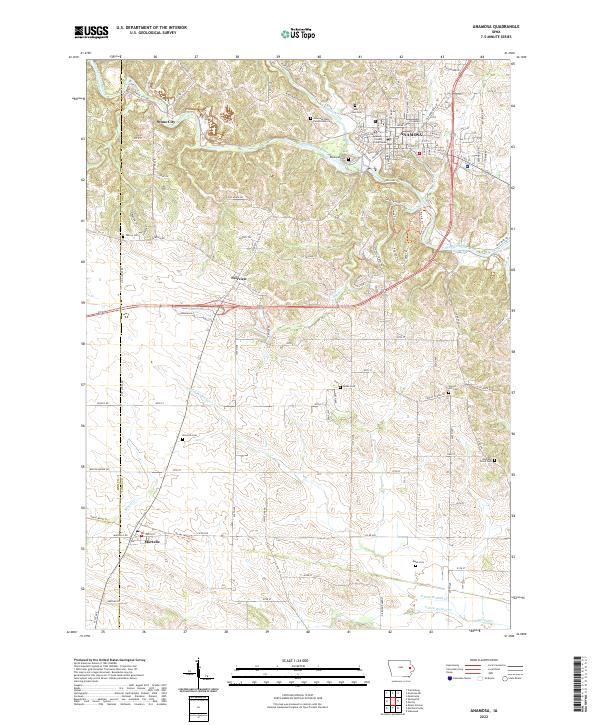 Anamosa topographic map thumbnail