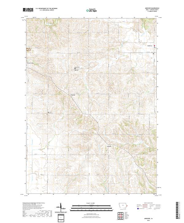Andover topographic map thumbnail