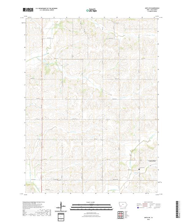 Anita SW topographic map thumbnail
