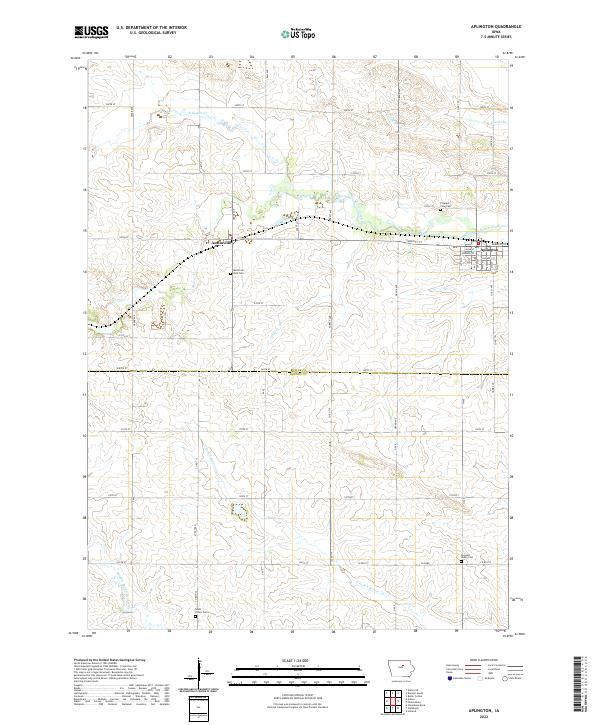 Aplington topographic map thumbnail