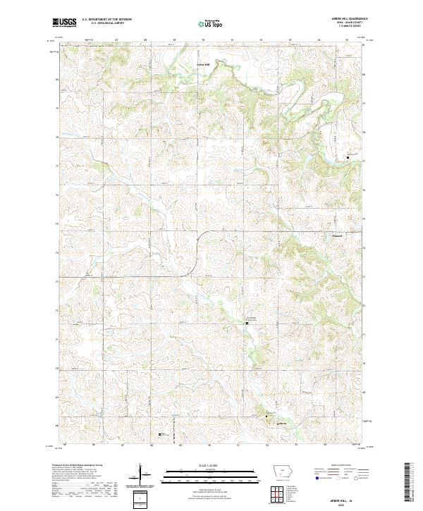 Arbor Hill topographic map thumbnail