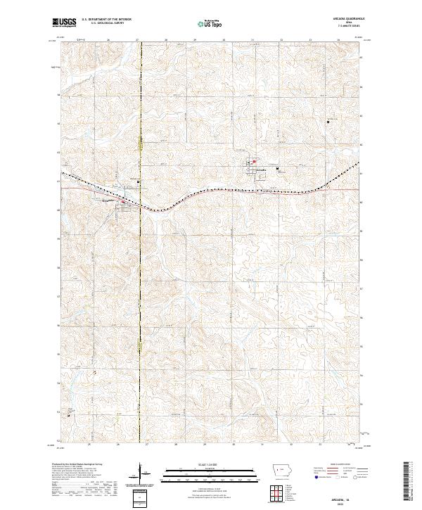Arcadia topographic map thumbnail