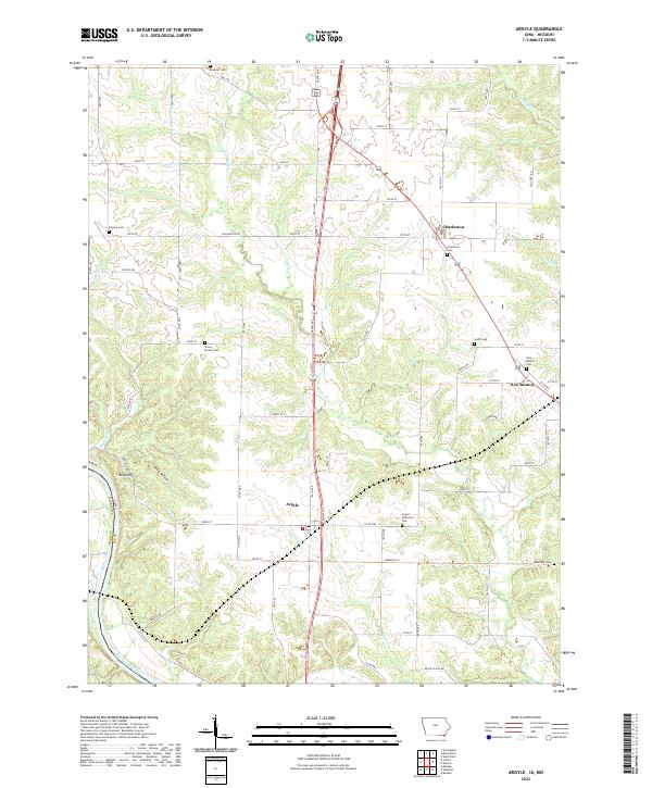 Argyle topographic map thumbnail