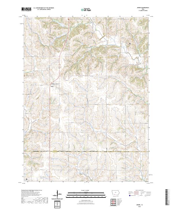 Arispe topographic map thumbnail