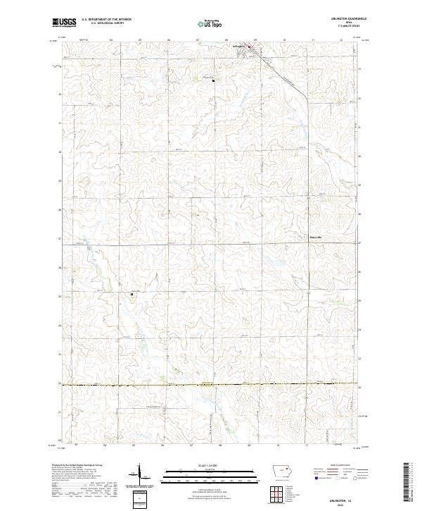 Arlington topographic map thumbnail