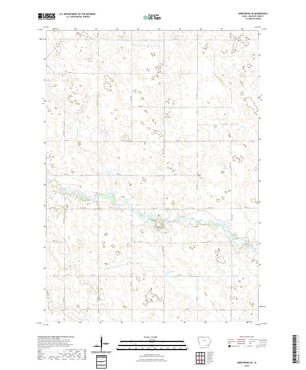 Armstrong SE topographic map thumbnail