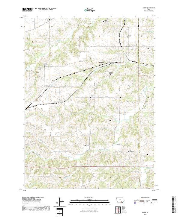 Avery topographic map thumbnail