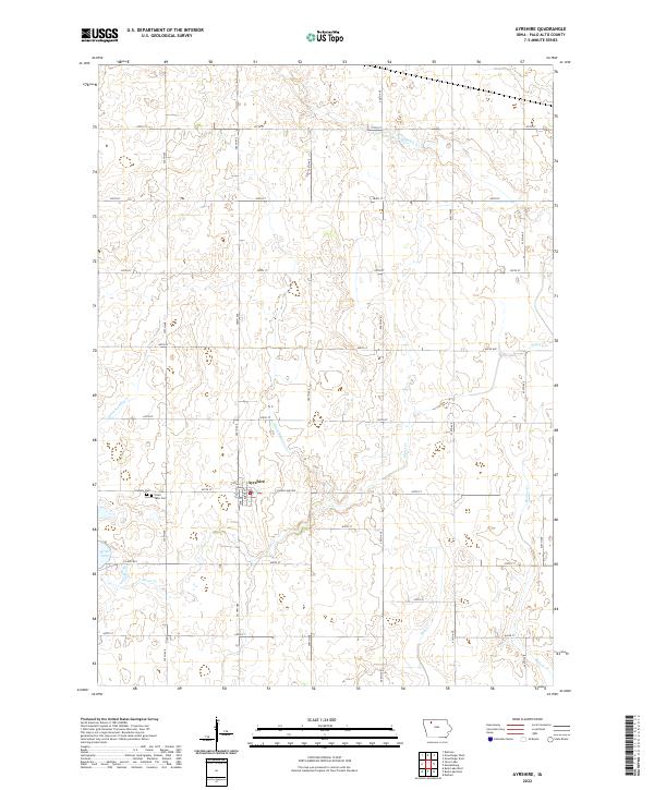 Ayrshire topographic map thumbnail