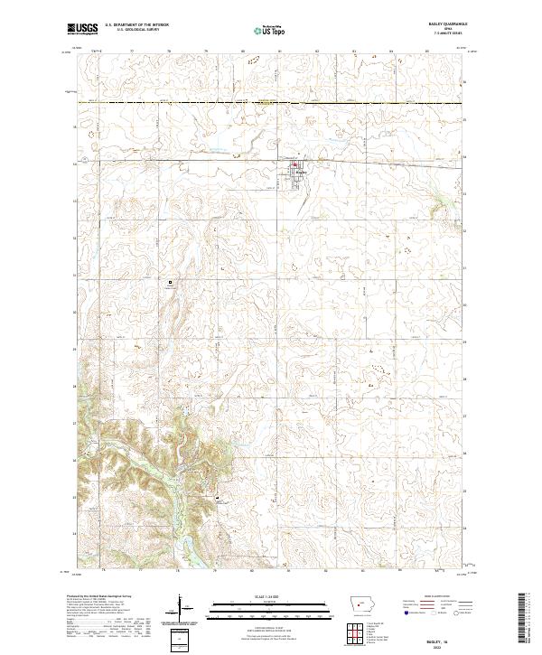 Bagley topographic map thumbnail