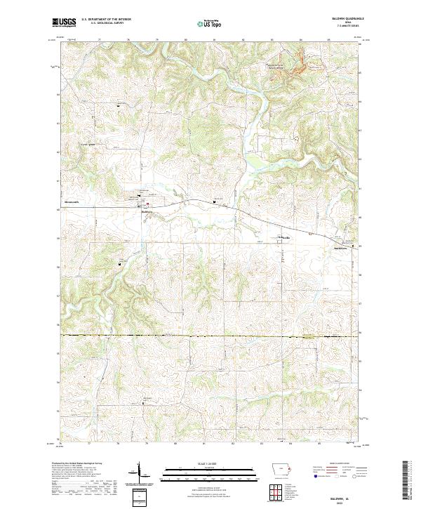 Baldwin topographic map thumbnail