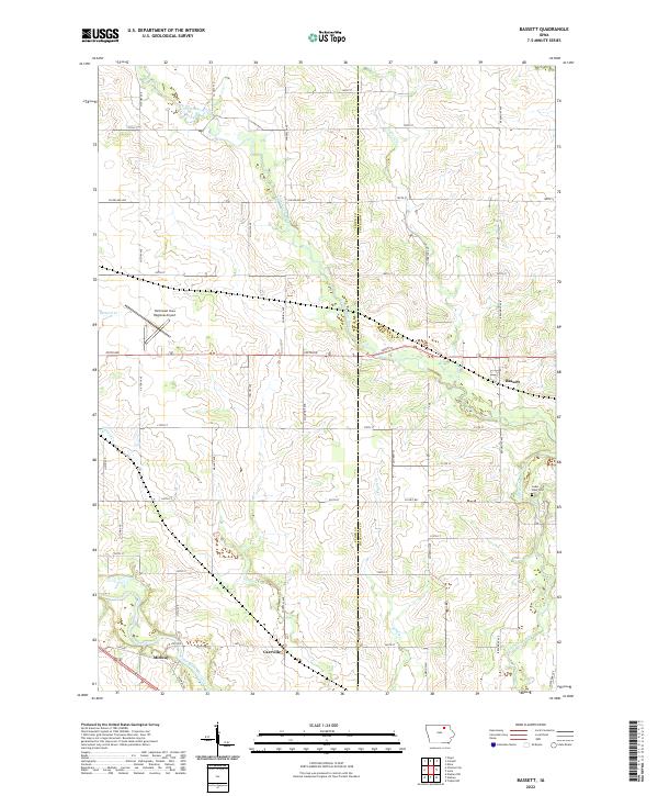 Bassett topographic map thumbnail