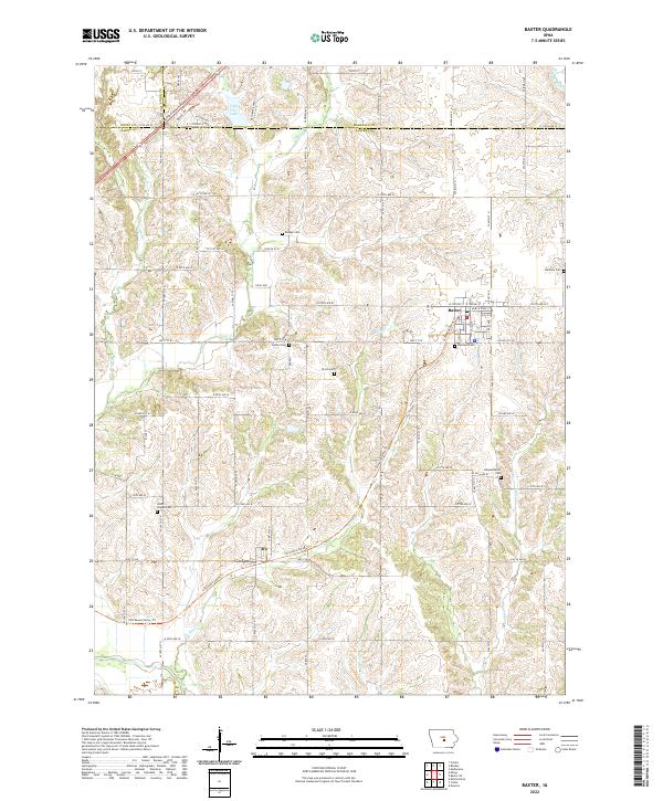 Baxter topographic map thumbnail