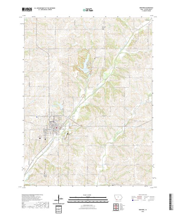Bedford topographic map thumbnail