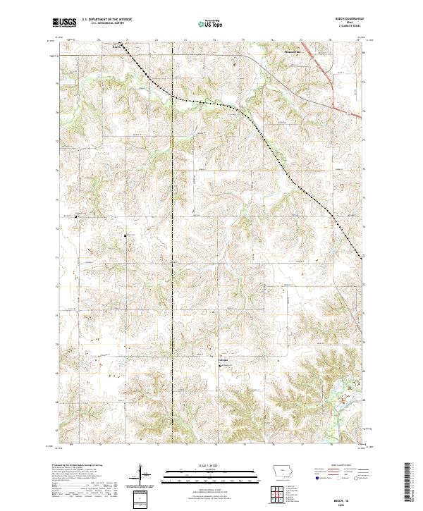 Beech topographic map thumbnail